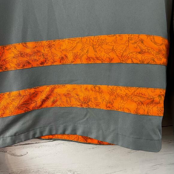 UV Skins Gray and Orange Men's Boardshorts Size 42 - Picture 5 of 7